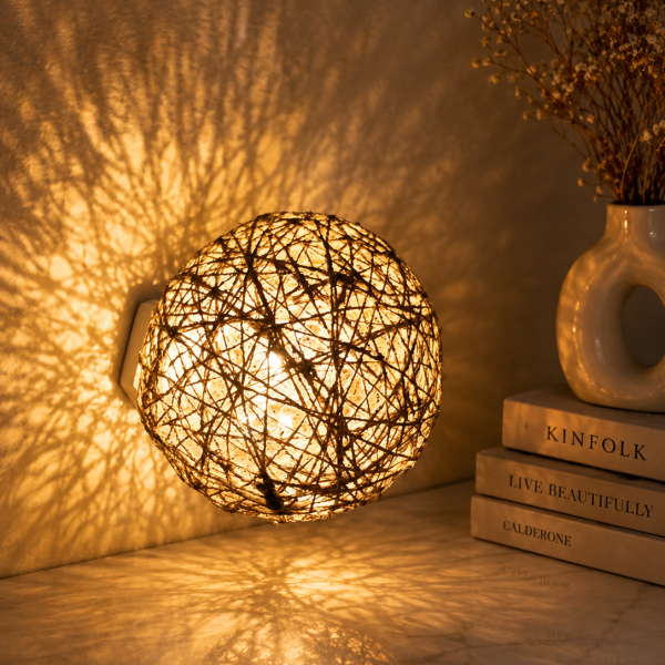 Jute rope Night lamp